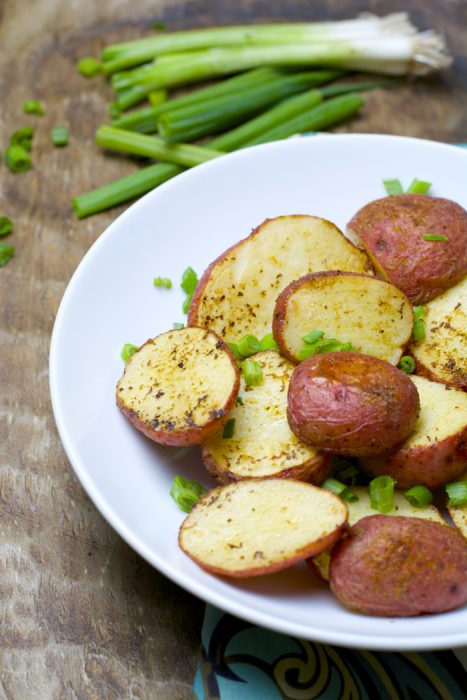 Insanely easy four ingredient Creole Roast Potatoes make the perfect side dish for any meal!