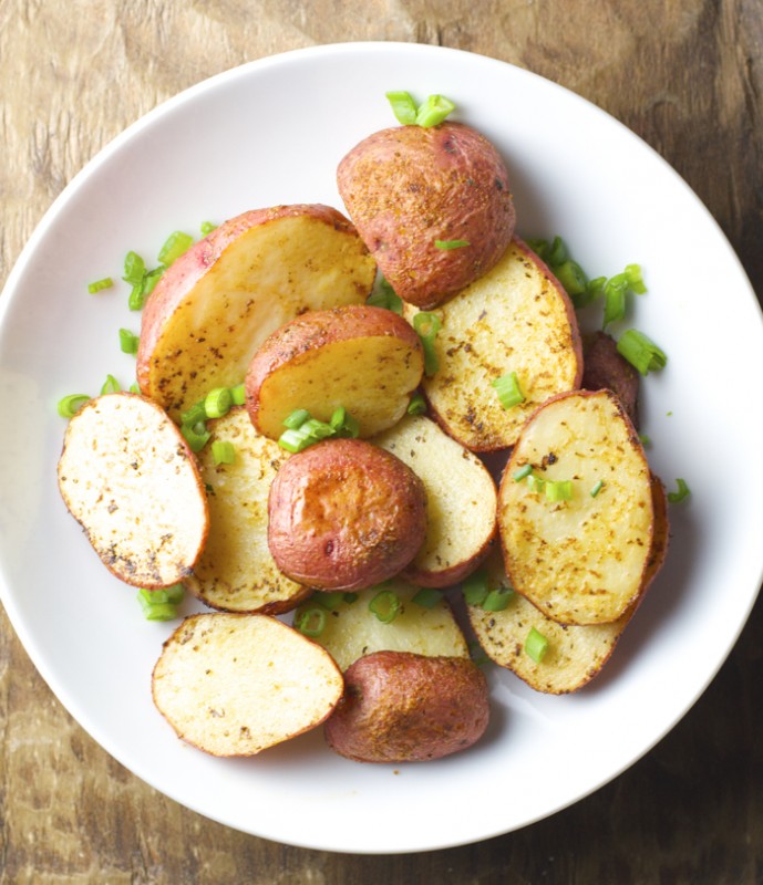 Insanely easy four ingredient Creole Roast Potatoes make the perfect side dish for any meal!
