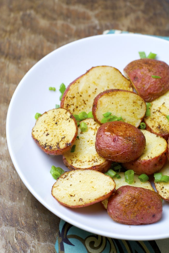 Insanely easy four ingredient Creole Roast Potatoes make the perfect side dish for any meal!