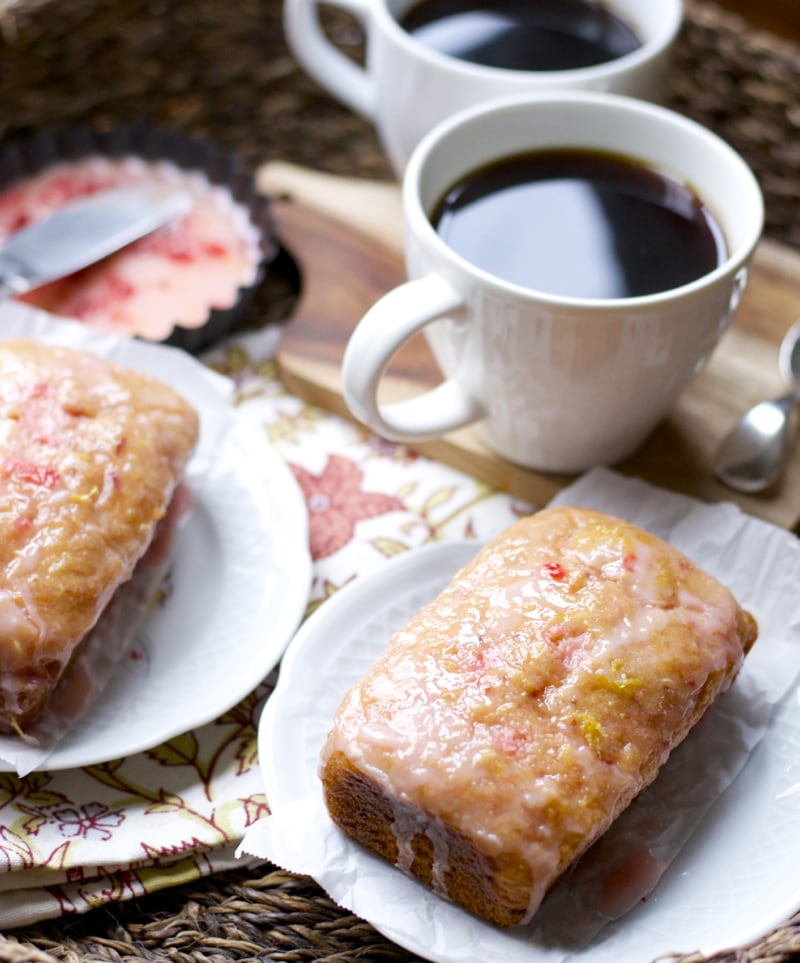 Super simple Strawberry Lemon Bread that tastes just like spring! Bursting with fresh berries and lemon juice!