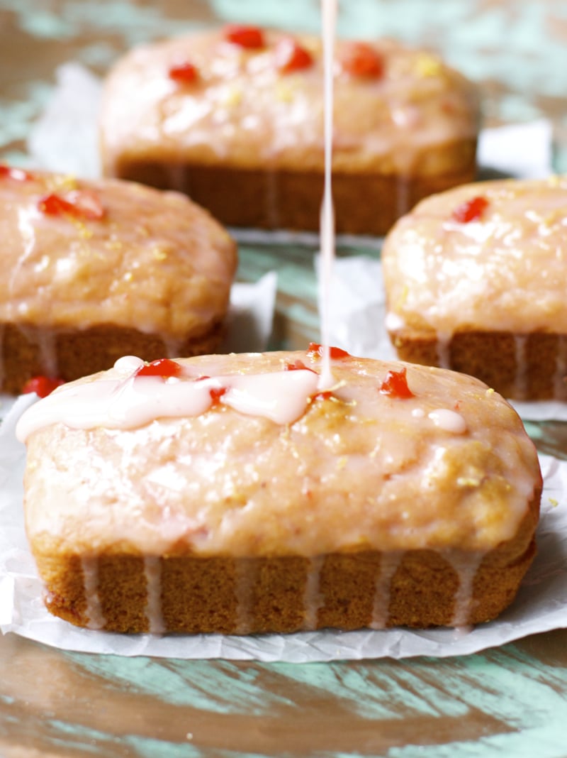 Super simple Strawberry Lemon Bread that tastes just like spring! Bursting with fresh berries and lemon juice!