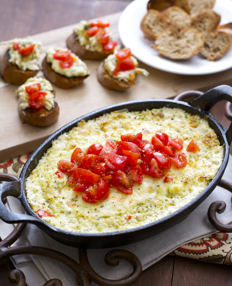 Cheesy Chicken Pesto Dip, this super easy cheesy dip will be a hit at your next party!