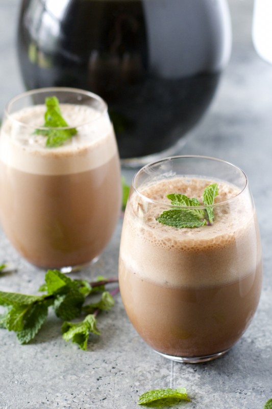Protein Packed Peppermint Mocha! This drink is so simple, it will be your new favorite!