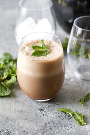 Protein Packed Peppermint Mocha! This drink is so simple, it will be your new favorite!