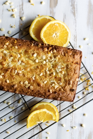 This easy gluten free Orange Bread features sweet white chocolate and salty macadamia nuts for a delicious, sweet treat! 
