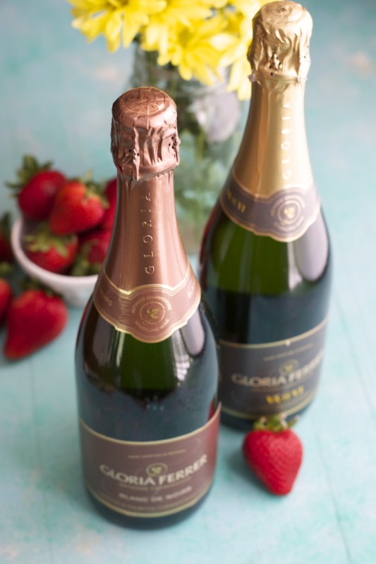 Two ingredient Sorbet with Gloria Ferrer Sparkling Wine! #begloriouscontest #sponsored 