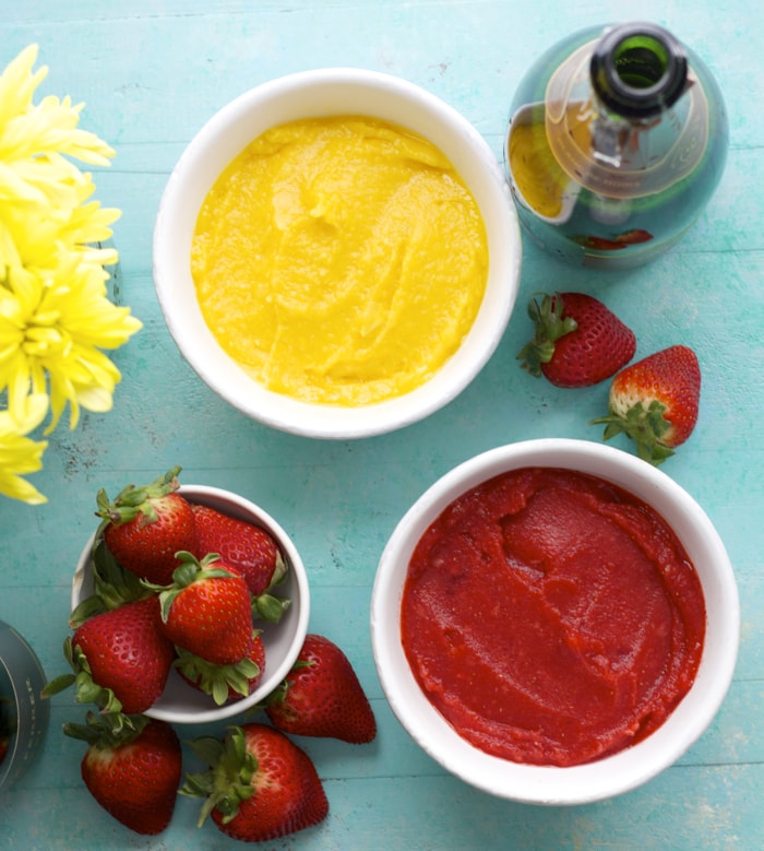 Two ingredient Sorbet with Gloria Ferrer Sparkling Wine! #begloriouscontest #sponsored 
