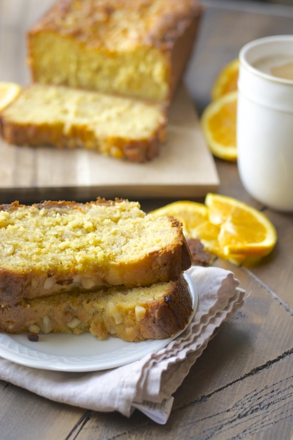 White Chocolate and Macadamia Nut Orange Bread