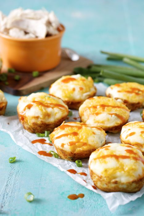 These Spicy Buffalo Chicken Puffs will be a new favorite! Soft, fluffy cheese puffs are packed with spicy Buffalo Chicken for the perfect Snack!