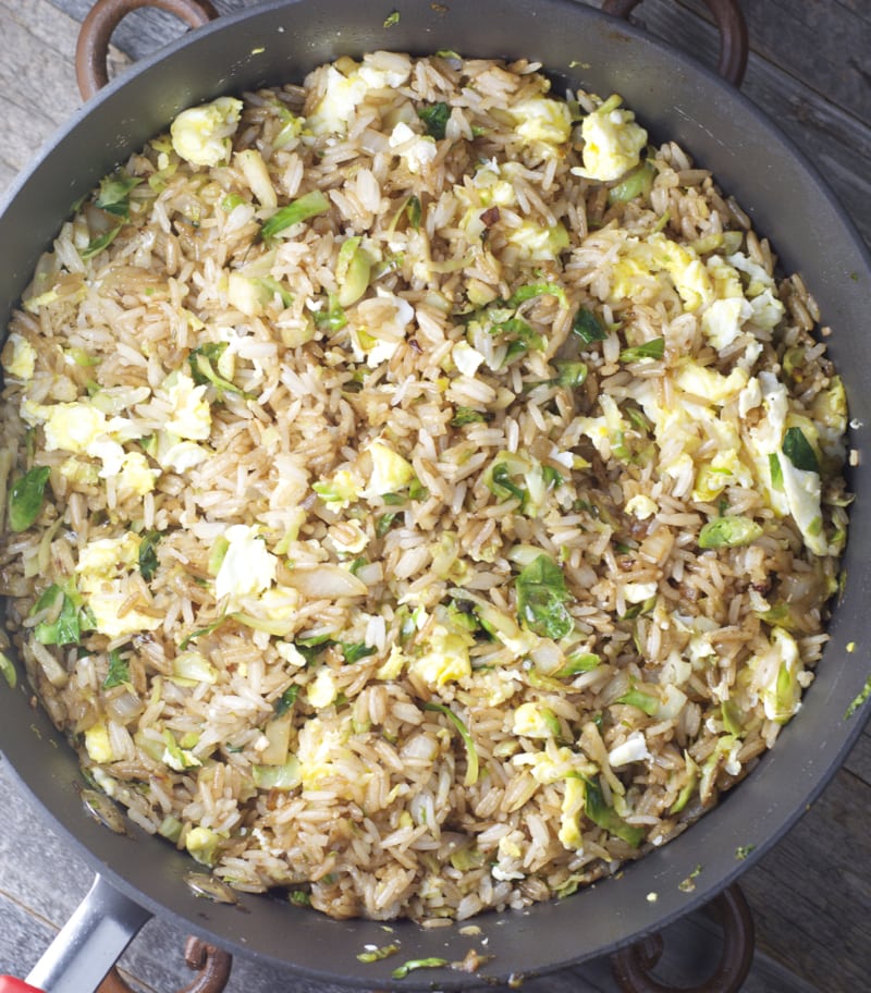 Crispy Brussels Sprout Fried Rice Maebells