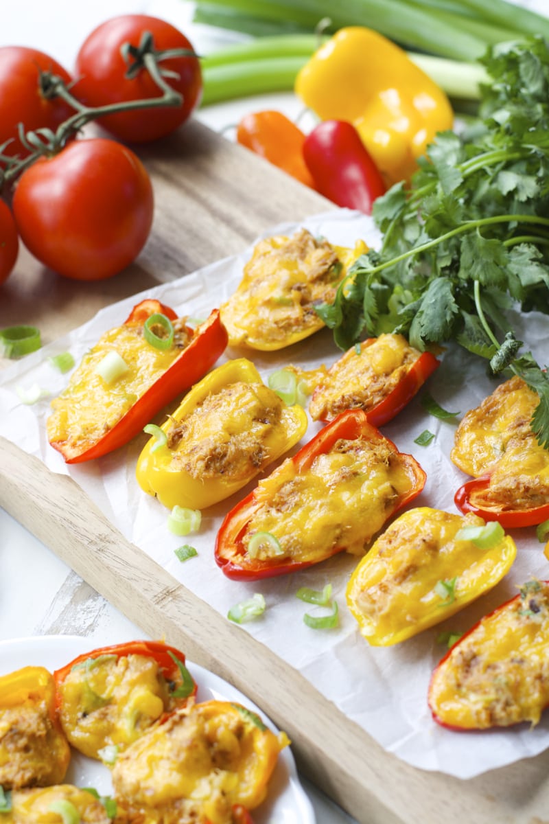 Tuna Stuffed Peppers, packed with flavor and super easy!