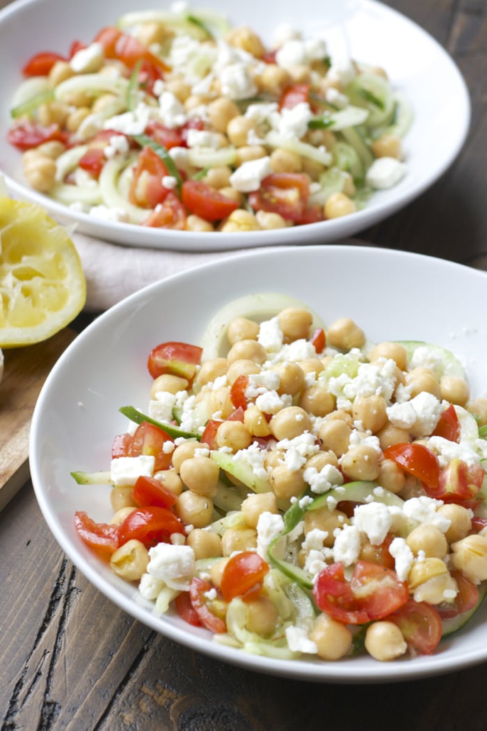 Cucumber Chickpea Salad Maebells
