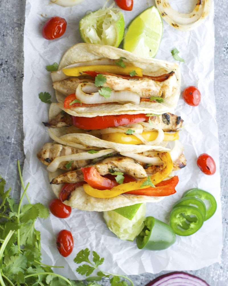 Perfect Jalapeño Lime Chicken Fajitas! Healthy, easy and crazy good!