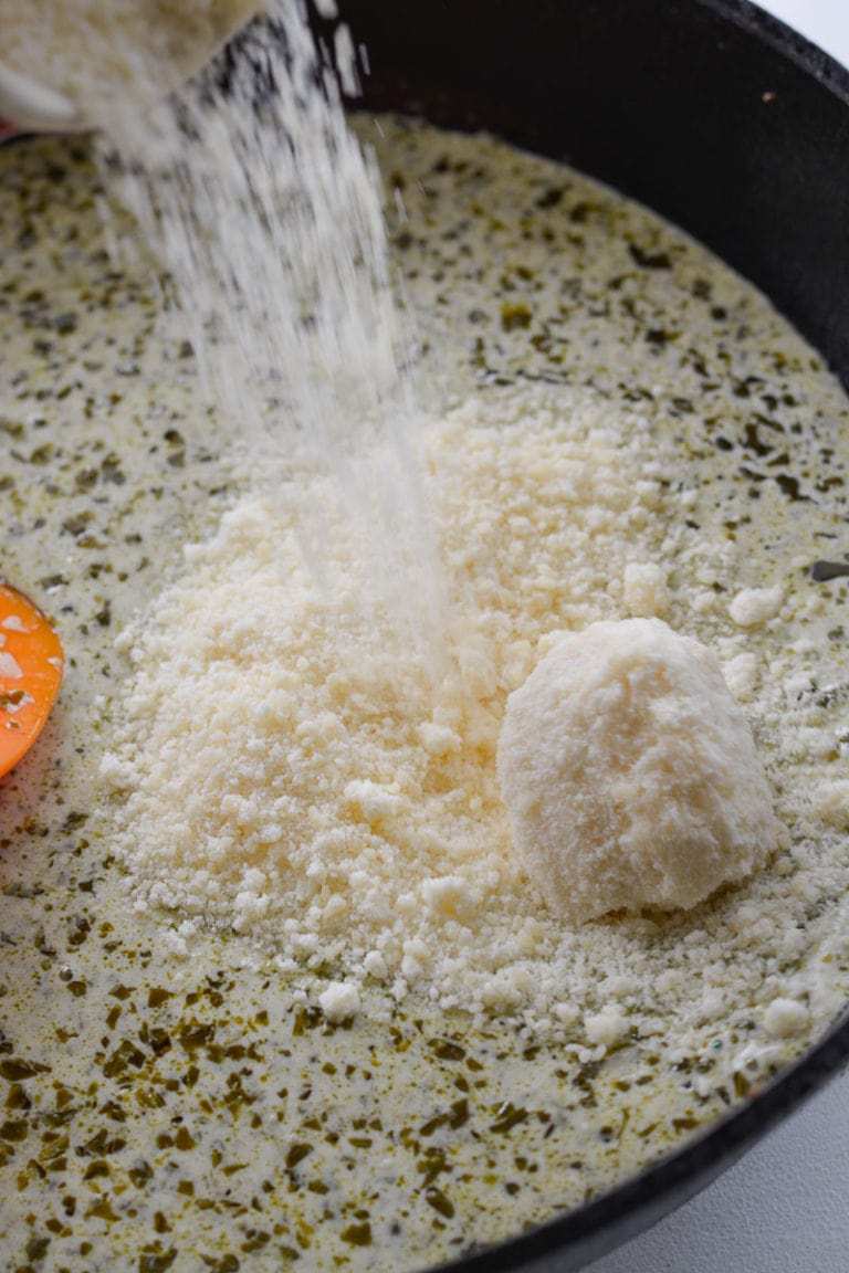 Chicken with Pesto Cream Sauce (keto + low carb) Maebells