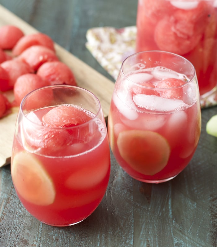 Cucumber Melon Coolers! Super refreshing and just four ingredients! 