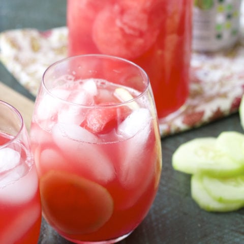 Cucumber Melon Coolers! Super refreshing and just four ingredients!