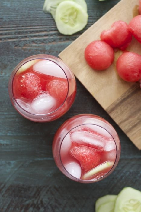 Cucumber Melon Coolers! Super refreshing and just four ingredients!