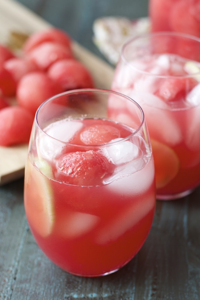 Cucumber Melon Coolers! Super refreshing and just four ingredients! 