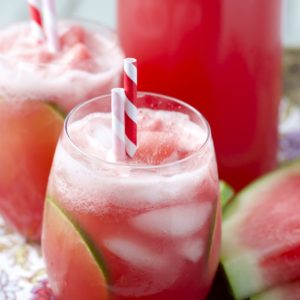 TWO ingredient Watermelon Limeade! The easiest, most refreshing drink ever!