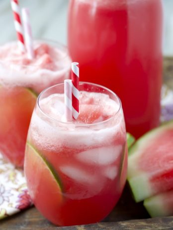 TWO ingredient Watermelon Limeade! The easiest, most refreshing drink ever!