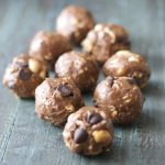 Peanut Butter and Chocolate Protein Bites