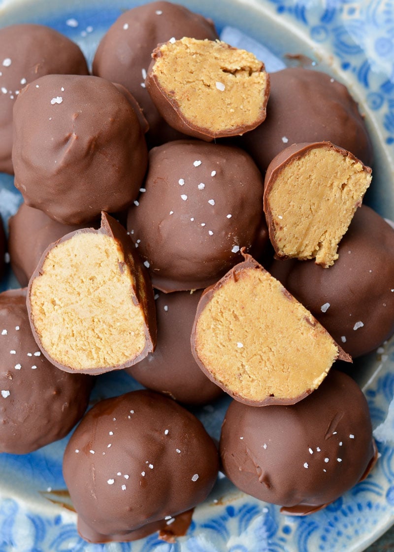 No-Bake Peanut Butter Protein Balls - Just a Taste