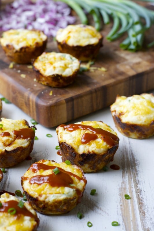 BBQ Chicken Puffs! Packed with shredded chicken, smoked gouda and tangy BBQ sauce! Gluten free!