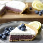 Blueberry Lemon Ice Cream Pie