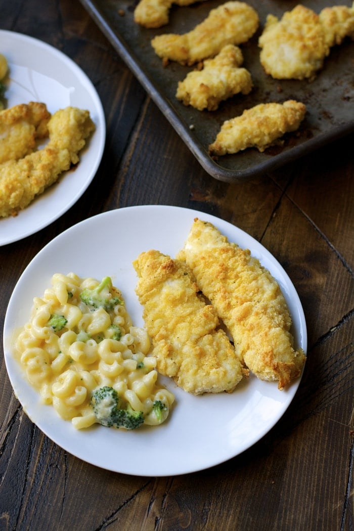 Crispy baked Buttermilk Ranch Chicken Tenders are the perfect dinner packed with flavor!