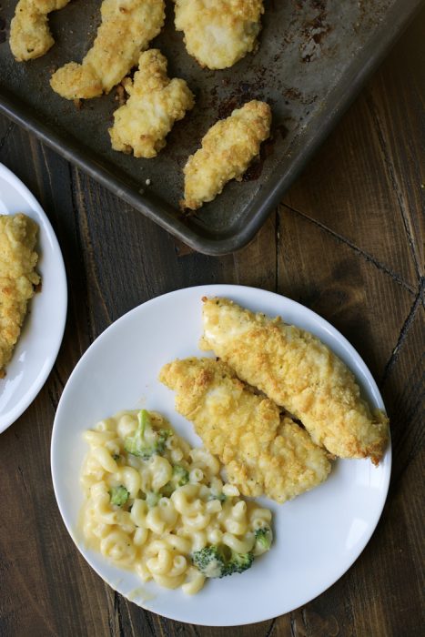Crispy baked Buttermilk Ranch Chicken Tenders are the perfect dinner packed with flavor!