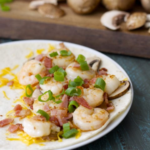 Alice Springs Shrimp Quesadilla! Ready in under 30 minutes!