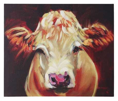 Maggie Moo Cow Canvas www.gincreekkitchen.com