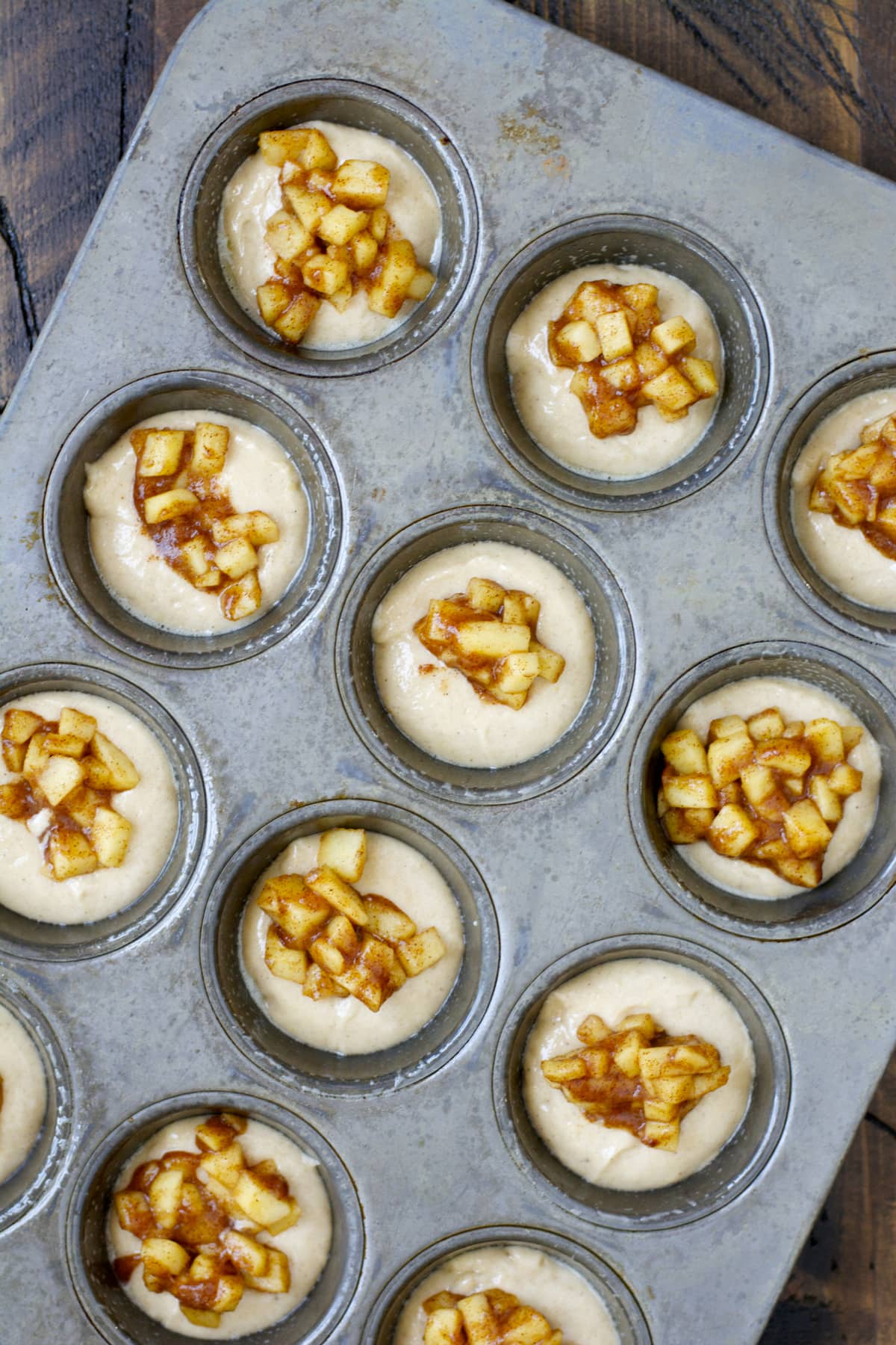 Caramel Smothered Apple Cinnamon Cupcakes! These sweet treats are gluten free and so easy to make! 