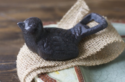 Cast Iron Bird Bottle Opener www.gincreekkitchen.com