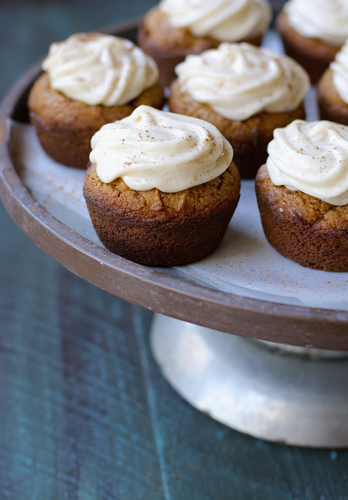 Gluten Free Gingerbread Cupcakes with Maple Frosting! An awesome Holiday Dessert!