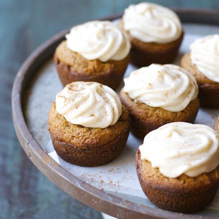 Gluten Free Gingerbread Cupcakes with Maple Frosting! An awesome Holiday Dessert!