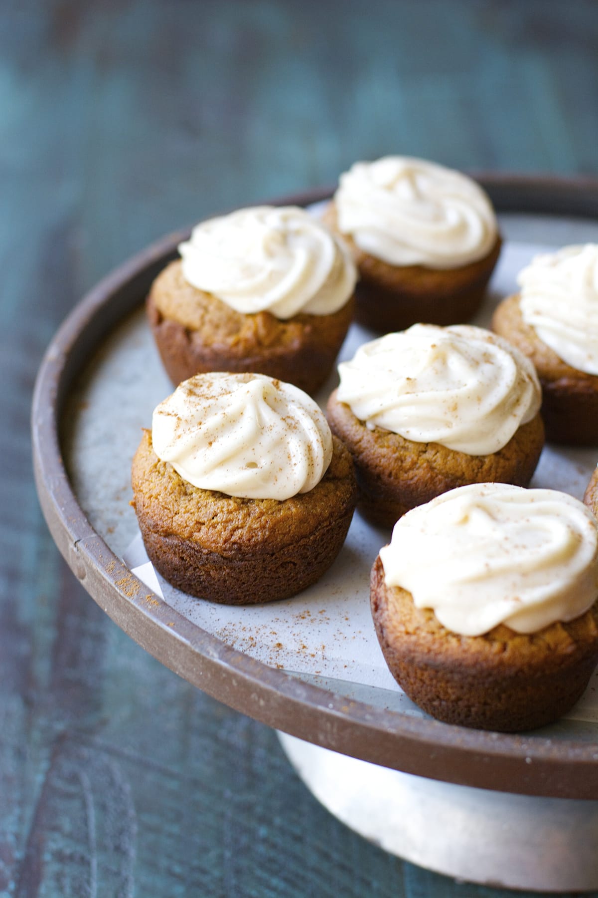 Gluten Free Gingerbread Cupcakes with Maple Frosting! An awesome Holiday Dessert!