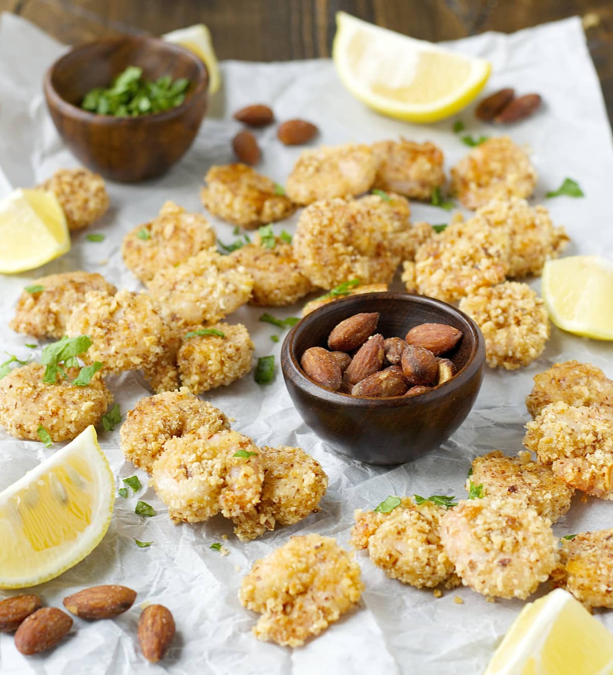 Smokehouse Popcorn Shrimp are the perfect crispy, crunchy irresistible snack for a lighter game day treat!