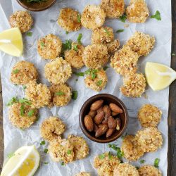 Smokehouse Popcorn Shrimp are the perfect crispy, crunchy irresistible snack for a lighter game day treat!