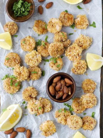 Smokehouse Popcorn Shrimp are the perfect crispy, crunchy irresistible snack for a lighter game day treat!