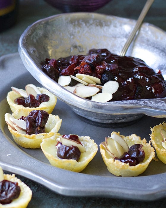 Five ingredient Cherry Brie Bites are the perfect party appetizer!