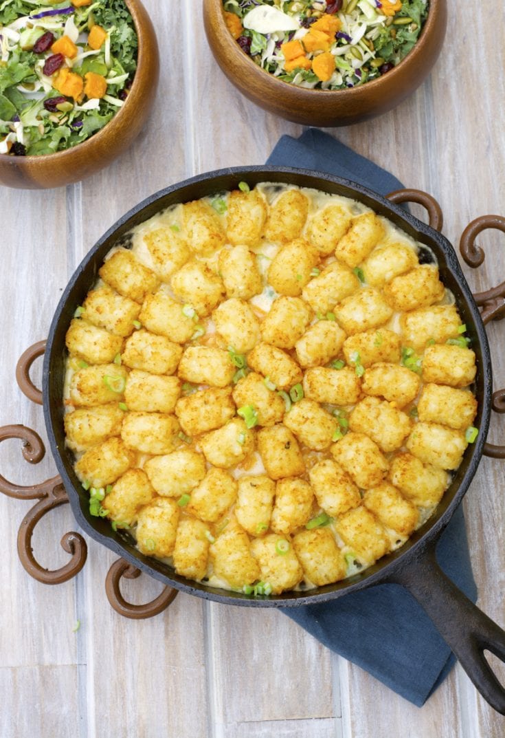 Lightened Up Tater Tot Casserole (Gluten Free) Maebells