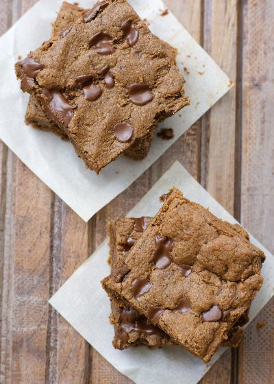 These Almond Butter Espresso Bars are packed with chocolate and coffee flavor! They are gluten free, paleo and ready in just 20 minutes!