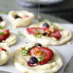 Strawberry and Honey Goat Cheese Bites