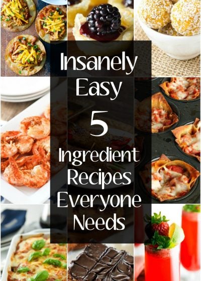 Insanely EASY 5 Ingredient recipes everyone needs! Sweet, savory, snacks and sides we've got everything you need!