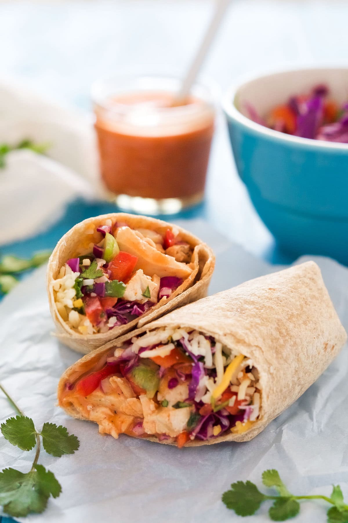 Hot Spicy Thai Chicken Wrap