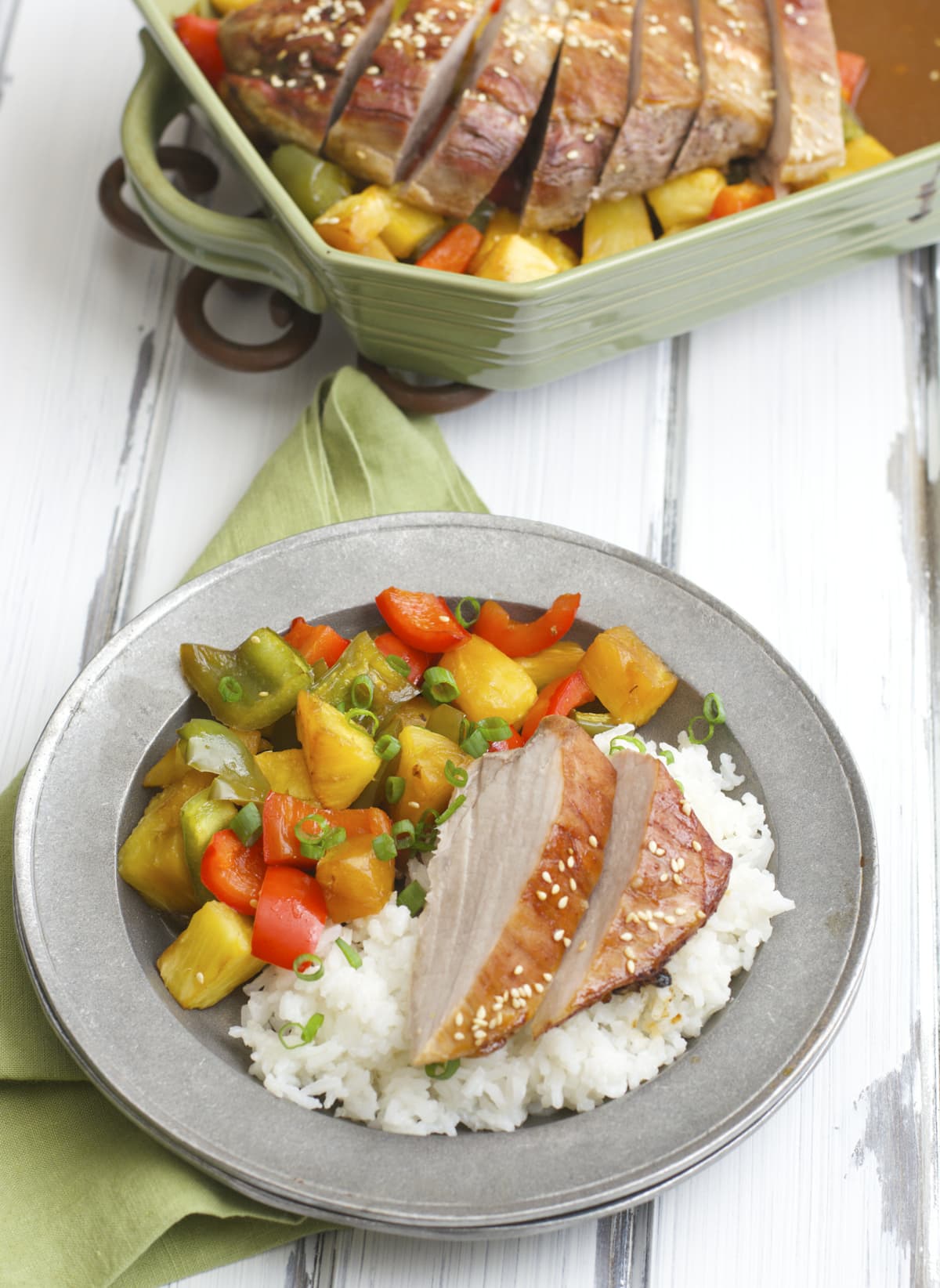 This five ingredient Teriyaki Pork with Pineapple and Peppers is packed with flavor and very easy to prepare!