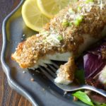 Keto Parmesan and Pecan Crusted Halibut