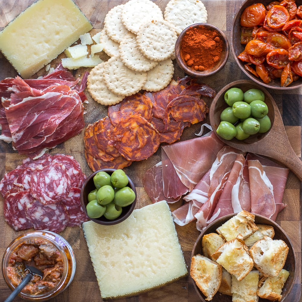 I am a sucker for a good appetizer platter. There is nothing better than a nice big Charcuterie board packed with cured meats and fancy cheeses.