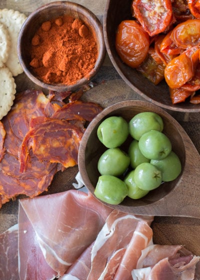 I am a sucker for a good appetizer platter. There is nothing better than a nice big Charcuterie board packed with cured meats and fancy cheeses.